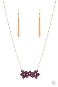 Petunia Picnic - Purple Necklace