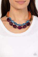 Load image into Gallery viewer, Tropical Trove - Purple Multicolor Necklace
