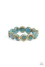 Load image into Gallery viewer, Earthy Entrada - Blue Ceramic Bracelet
