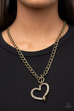 Load image into Gallery viewer, Reimagined Romance - Brass Heart Necklace
