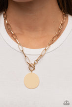 Load image into Gallery viewer, Tag Out - Gold Link Necklace
