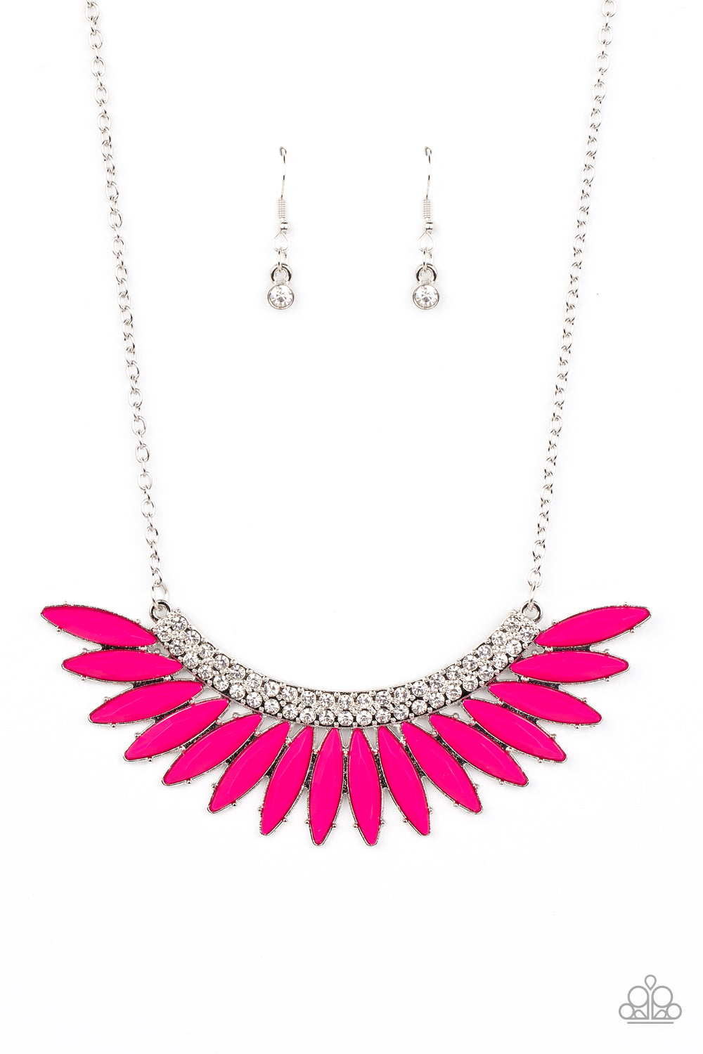 Flauntable Flamboyance - Pink Necklace