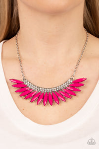 Flauntable Flamboyance - Pink Necklace