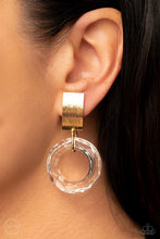 Load image into Gallery viewer, Clear Out! - Gold ClipOn Earrings
