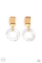 Load image into Gallery viewer, Clear Out! - Gold ClipOn Earrings
