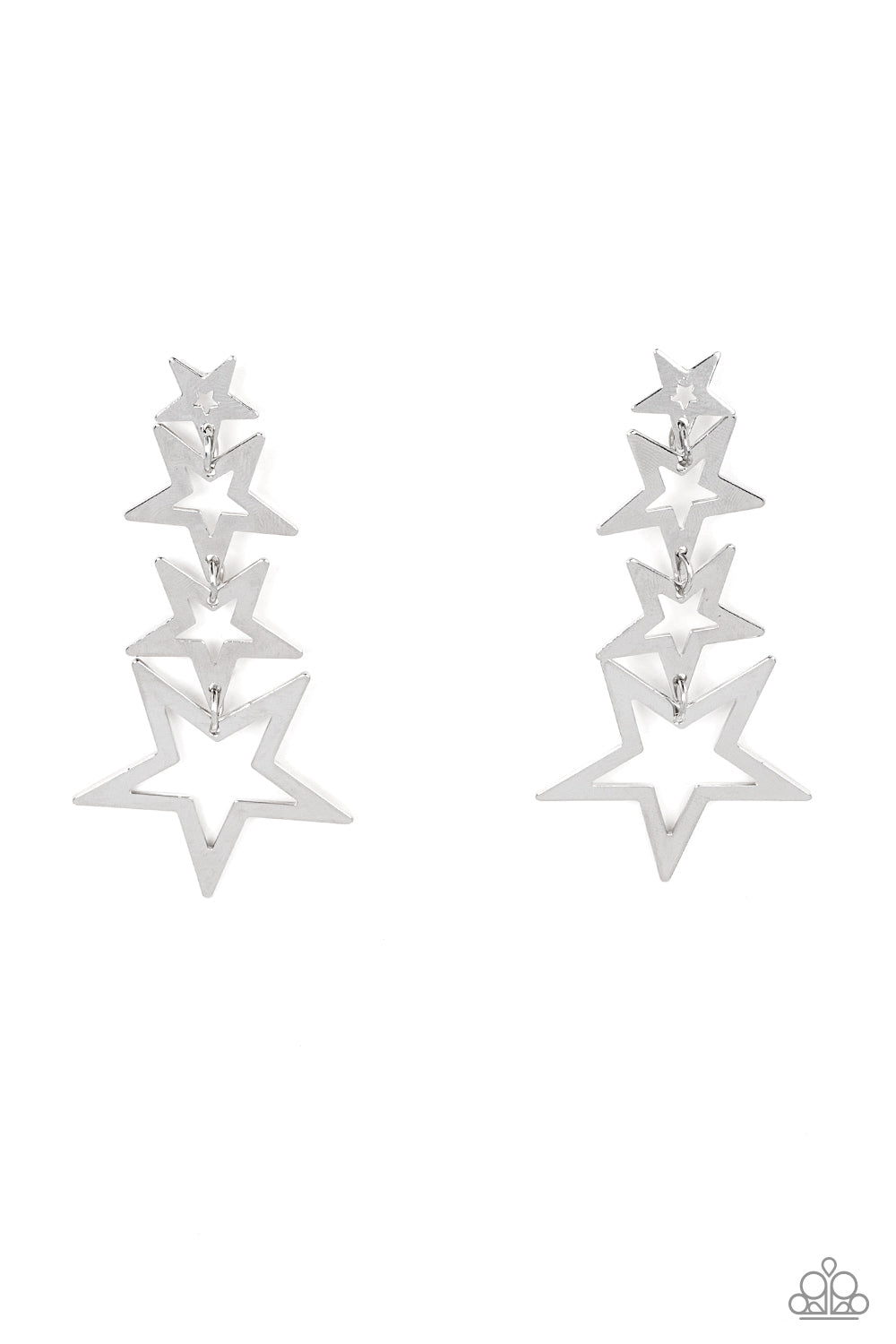 Superstar Crescendo - Silver Earrings