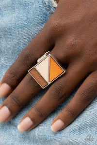 Happily EVERGREEN After - Orange Multicolor Ring