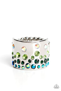 Sizzling Sultry - Green Multicolor Ring