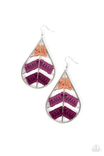 Load image into Gallery viewer, Nice Threads - Purple Multicolor Earrings
