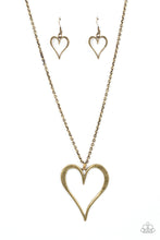 Load image into Gallery viewer, Hopelessly In Love - Brass Necklace
