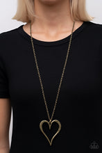 Load image into Gallery viewer, Hopelessly In Love - Brass Necklace
