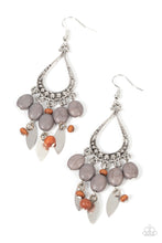 Load image into Gallery viewer, Adobe Air - Silver- Gray Earrings
