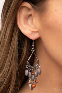 Adobe Air - Silver- Gray Earrings