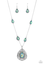 Load image into Gallery viewer, Magical Masquerade - Green Iridescent Necklace
