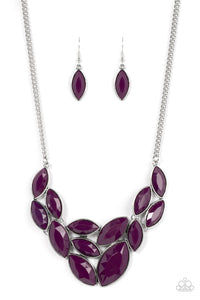Glitzy Goddess - Purple Necklace