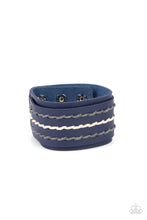 Load image into Gallery viewer, Real Ranchero - Blue Mens Collection Bracelet
