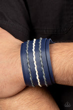 Load image into Gallery viewer, Real Ranchero - Blue Mens Collection Bracelet
