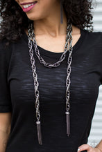 Load image into Gallery viewer, SCARFed for Attention - Gunmetal Necklace
