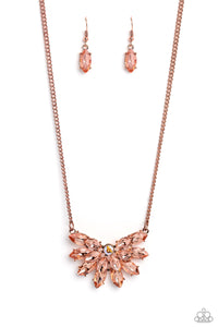 Frosted Florescence - Copper Necklace