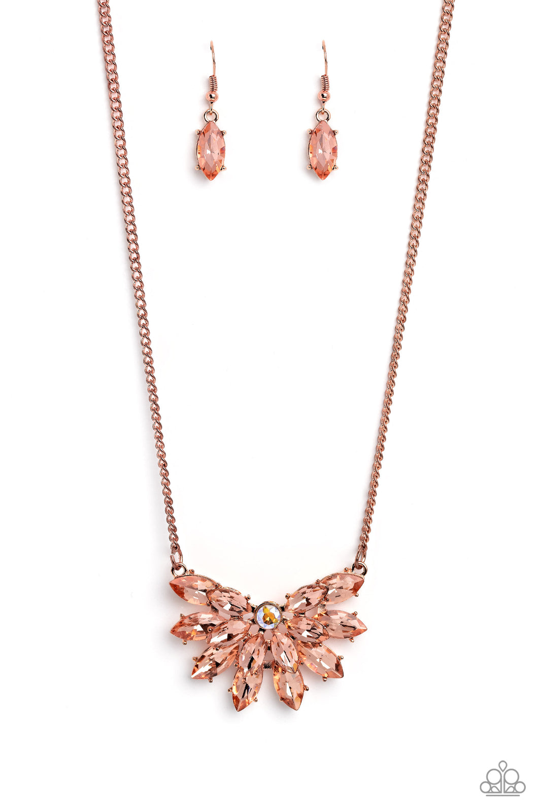 Frosted Florescence - Copper Necklace
