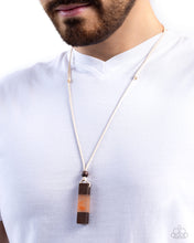 Load image into Gallery viewer, Timber Totem - Men&#39;s Collection Orange Necklace
