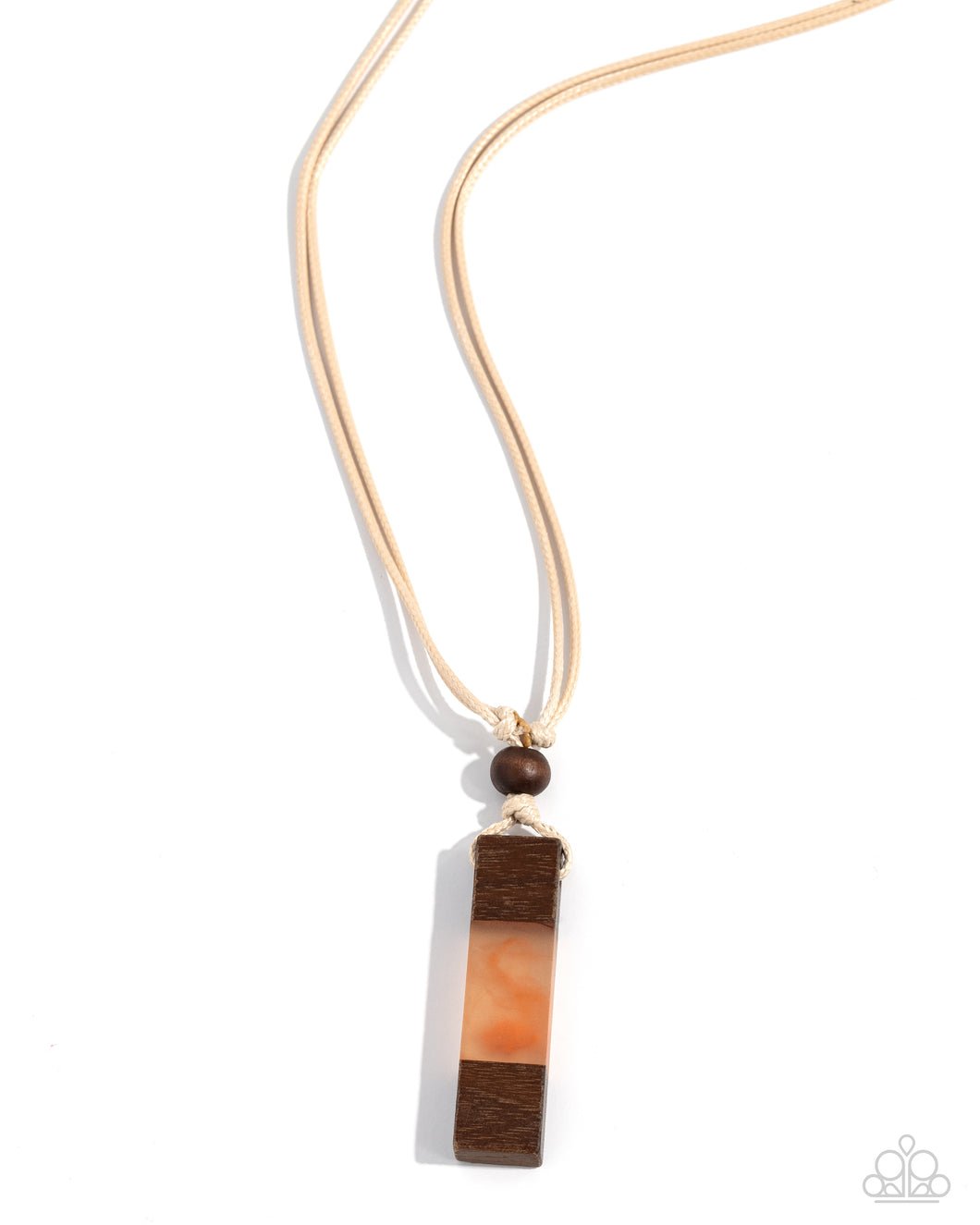 Timber Totem - Men's Collection Orange Necklace
