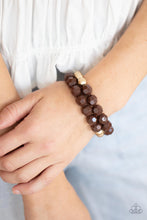 Load image into Gallery viewer, Grecian Glamour - Brown Beaded Bracelet
