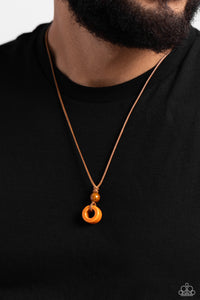 Sunset Sabbatical - Orange Mens Necklace