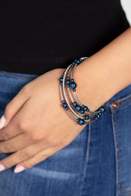 Load image into Gallery viewer, Marina Masterpiece - Blue Coil Bracelet
