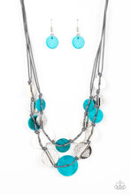 Load image into Gallery viewer, Barefoot Beaches - Blue Necklace
