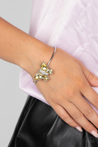 Butterfly Beatitude - Yellow Cuff Bracelet