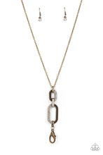 Load image into Gallery viewer, OVAL-Statement of the Year - Brass Lanyard Necklace
