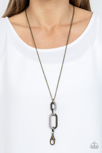 OVAL-Statement of the Year - Brass Lanyard Necklace