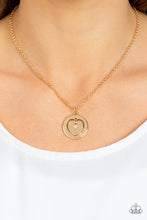 Load image into Gallery viewer, Heart Full of Faith - Gold Necklace
