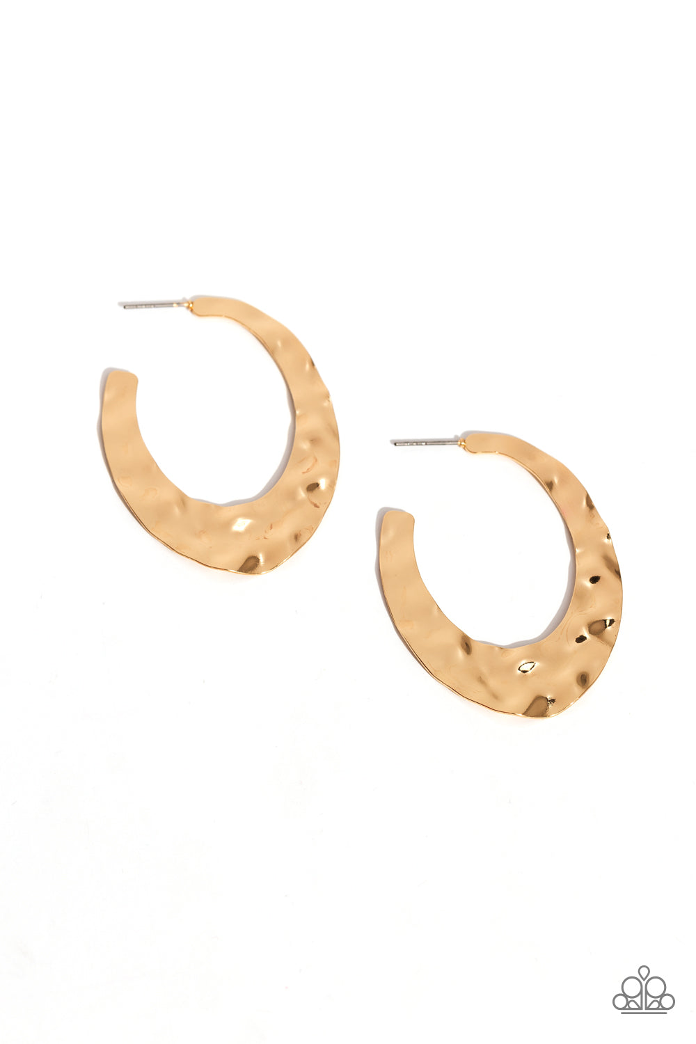 Make a Ripple - Gold Earrings