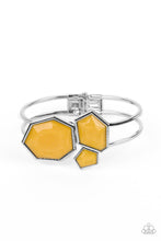 Load image into Gallery viewer, Tourist TRAPEZOID - Yellow Hinge Bracelet
