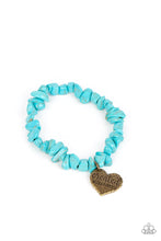Load image into Gallery viewer, Stony-Hearted - Brass &amp; Turquoise Bracelet
