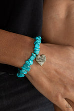 Load image into Gallery viewer, Stony-Hearted - Brass &amp; Turquoise Bracelet

