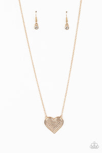 Spellbinding Sweetheart - Gold Necklace