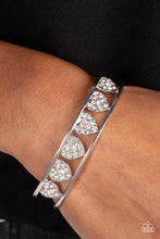 Load image into Gallery viewer, Decadent Devotion - White Cuff Bracelet

