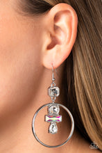 Load image into Gallery viewer, Geometric Glam - White Earrings
