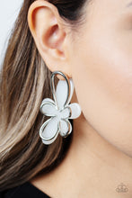 Load image into Gallery viewer, Glimmering Gardens - White Flower Earrings
