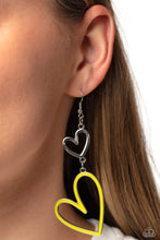 Load image into Gallery viewer, Pristine Pizzazz - Yellow Heart Earrings
