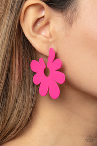 Flower Power Fantasy - Pink Earrings