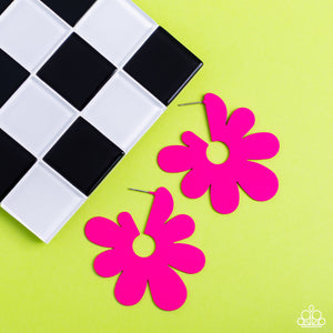 Flower Power Fantasy - Pink Earrings
