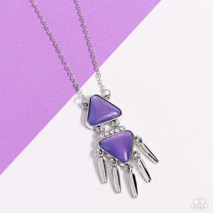 Under the FRINGE - Purple Necklace