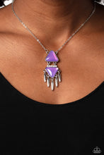 Load image into Gallery viewer, Under the FRINGE - Purple Necklace
