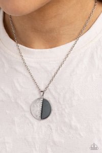 Captivating Contrast - Silver Necklace