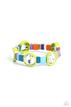 Load image into Gallery viewer, Multicolored Madness - Green Multicolor Bracelet

