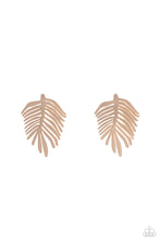 Load image into Gallery viewer, The FROND Row - Gold Earrings
